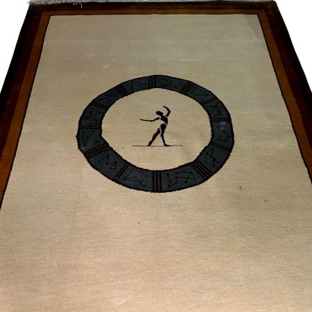 Atlas Ivory Handknotted Wool Rug